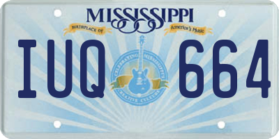 MS license plate IUQ664