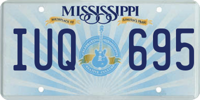 MS license plate IUQ695
