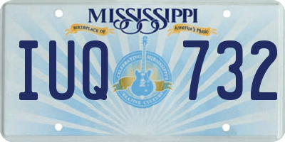 MS license plate IUQ732