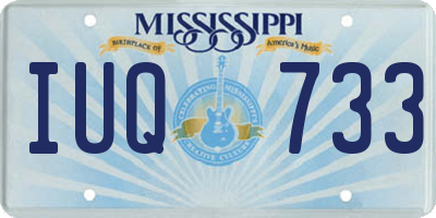 MS license plate IUQ733