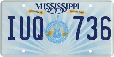 MS license plate IUQ736