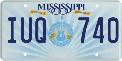 MS license plate IUQ740
