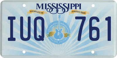 MS license plate IUQ761