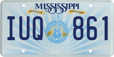 MS license plate IUQ861