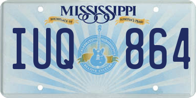 MS license plate IUQ864