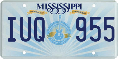 MS license plate IUQ955