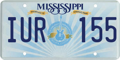 MS license plate IUR155