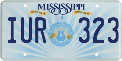MS license plate IUR323