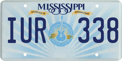 MS license plate IUR338