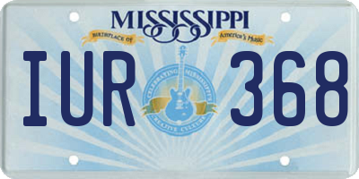 MS license plate IUR368