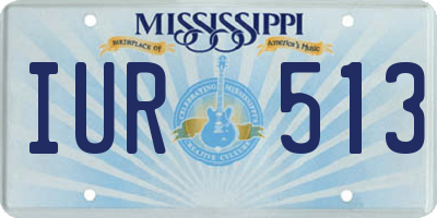 MS license plate IUR513