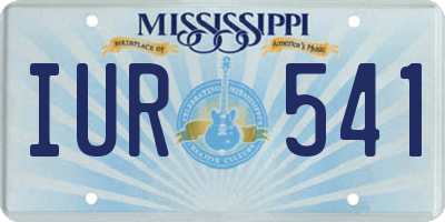 MS license plate IUR541