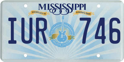 MS license plate IUR746