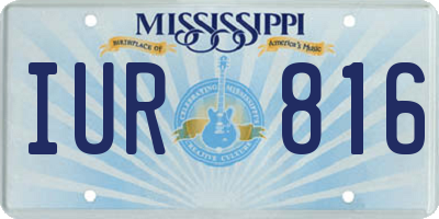 MS license plate IUR816