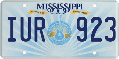 MS license plate IUR923