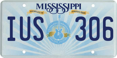 MS license plate IUS306
