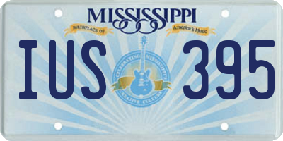 MS license plate IUS395