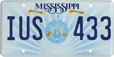MS license plate IUS433
