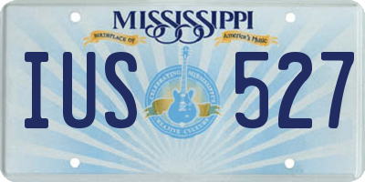 MS license plate IUS527