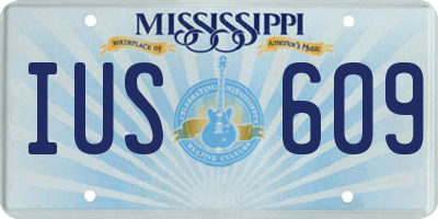 MS license plate IUS609