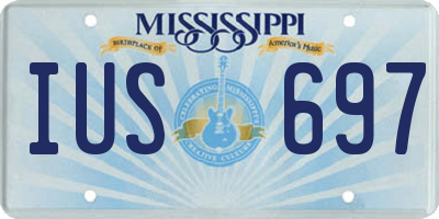MS license plate IUS697