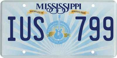 MS license plate IUS799