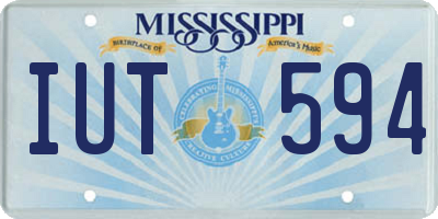 MS license plate IUT594