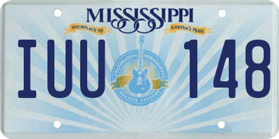 MS license plate IUU148