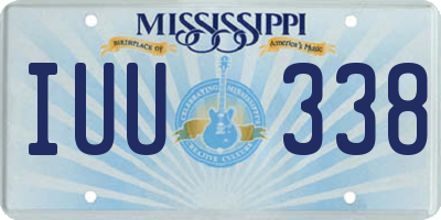 MS license plate IUU338