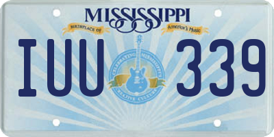 MS license plate IUU339