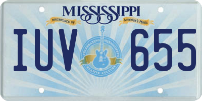 MS license plate IUV655