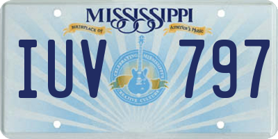 MS license plate IUV797