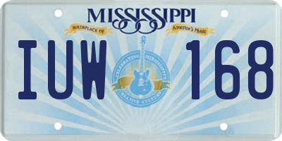 MS license plate IUW168