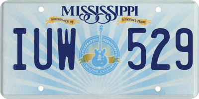 MS license plate IUW529