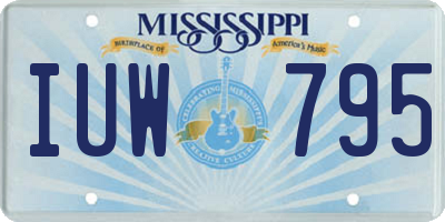 MS license plate IUW795