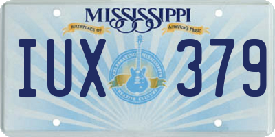 MS license plate IUX379