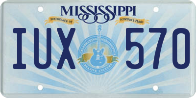 MS license plate IUX570