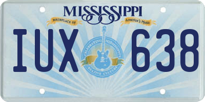 MS license plate IUX638