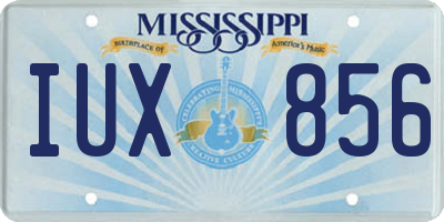 MS license plate IUX856