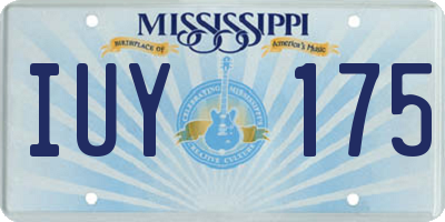 MS license plate IUY175