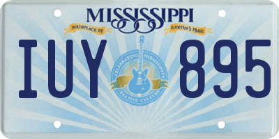MS license plate IUY895
