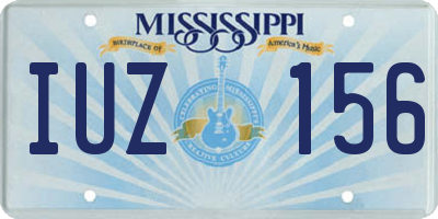MS license plate IUZ156