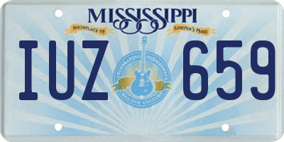 MS license plate IUZ659