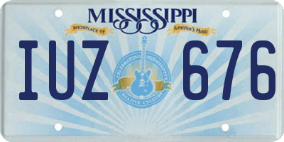 MS license plate IUZ676