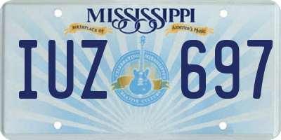 MS license plate IUZ697