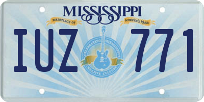 MS license plate IUZ771