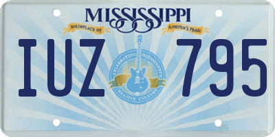 MS license plate IUZ795