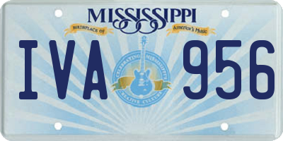 MS license plate IVA956
