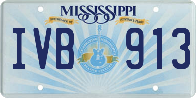 MS license plate IVB913