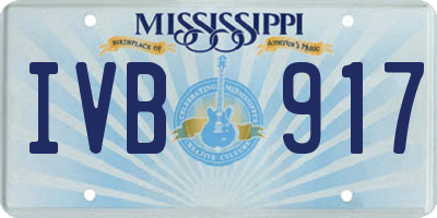 MS license plate IVB917